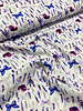 Swafing kobalt en paarse vlinders - double gauze / tetra