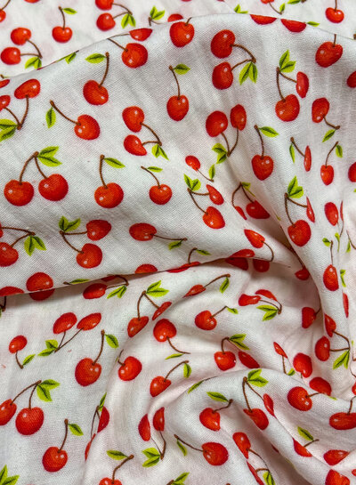 Swafing small cherries - double gauze / tetra