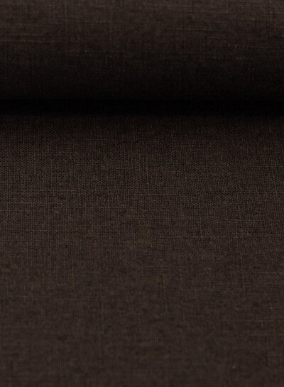 plain dark brown linen