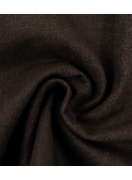 plain dark brown linen