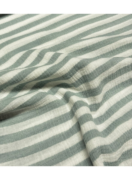 Swafing mint blue stripes - double gauze / tetra