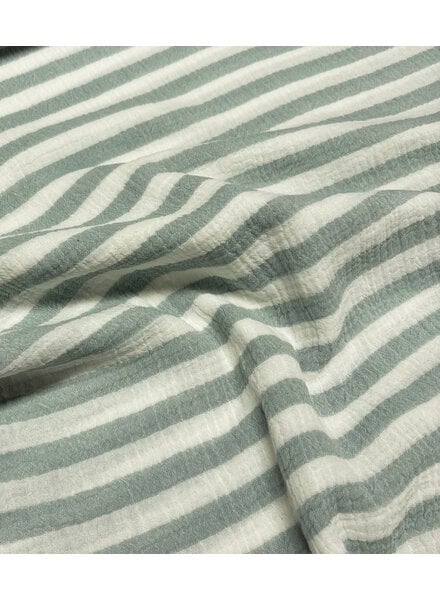 Swafing mintblauw strepen - double gauze / tetra