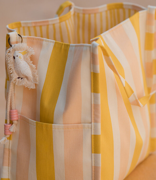 See You at Six verticals MW - katoen canvas gabardine - papyrus crème