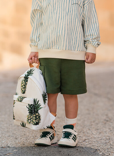 See You at Six pineapples - katoen canvas gabardine - papyrus crème