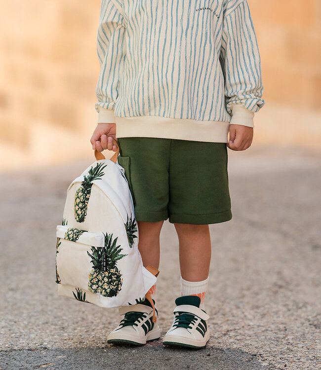 See You at Six pineapples - katoen canvas gabardine - papyrus crème