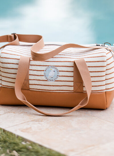 See You at Six horizontals EN - sponge - terry cloth - papyrus cream