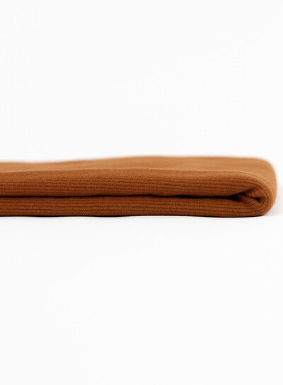 See You at Six glazed ginger brown - ribbing fabric