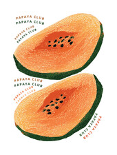 See You at Six Download - combination pack - Papaya for bag and clothing