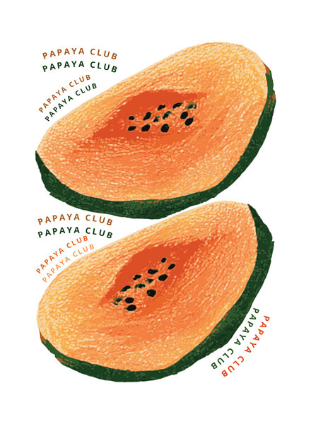 See You at Six Download - combination pack - Papaya for bag and clothing