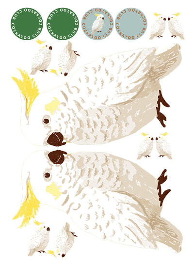 See You at Six Download - combinatiepakket - Cockatoo voor sleutelhanger, tas en kleding