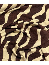 brown zebra viscose