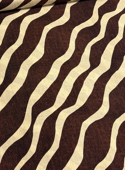 brown zebra viscose