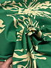 green subtle floral print - cotton poplin