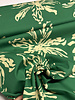 green subtle floral print - cotton poplin
