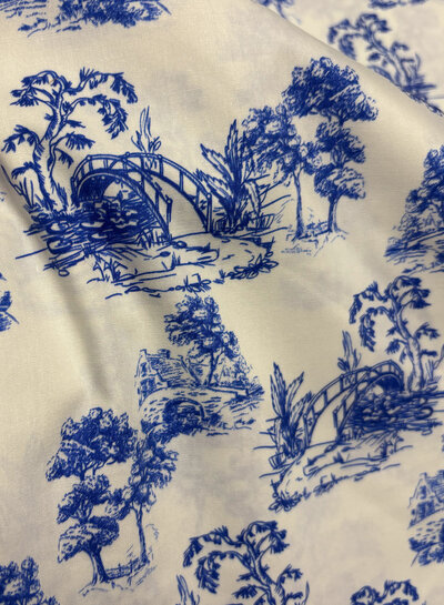 Blue Bridges - cotton