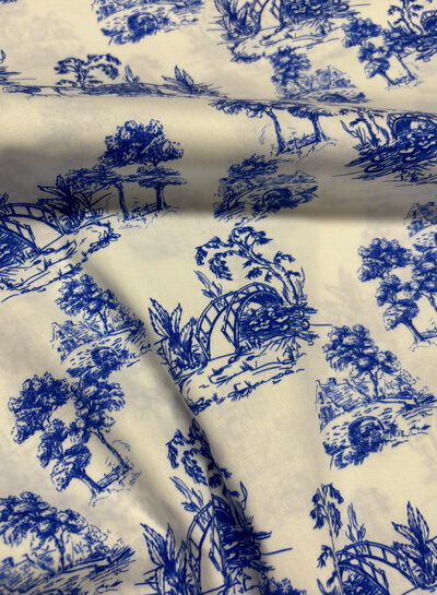 Blue Bridges - cotton