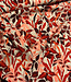 light & lush red spring print - viscose twill