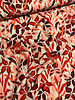 light & lush red spring print - viscose twill