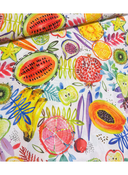 Swafing colorful fruits - canvas waterafstotend