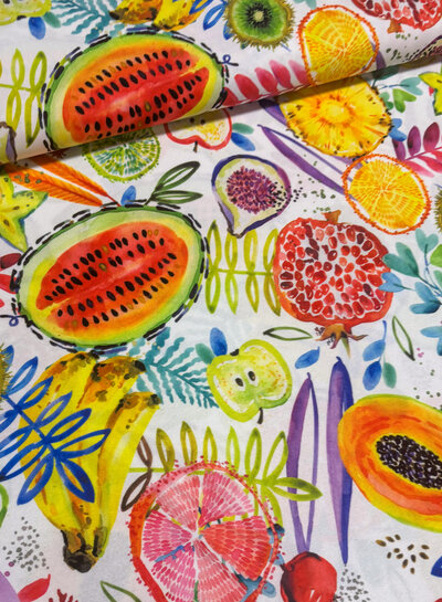 Swafing colorful fruits - water-repellent canvas