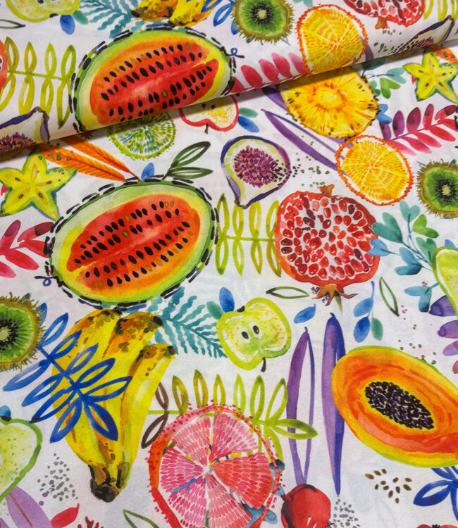 Swafing colorful fruits - canvas waterafstotend