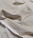 beige fijne streepjes denim 8oz