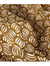 Madeline batik cotton voile - caramel cosmos