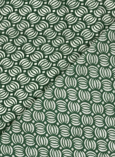 Madeline batik katoen voile - flessengroen cosmos