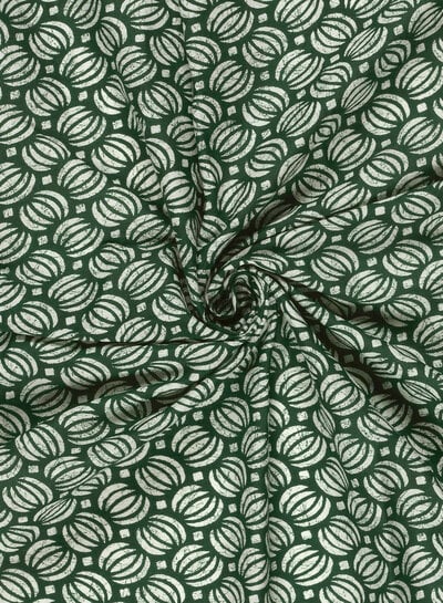 Madeline batik katoen voile - flessengroen cosmos