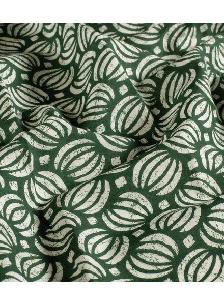 Madeline batik katoen voile - flessengroen cosmos