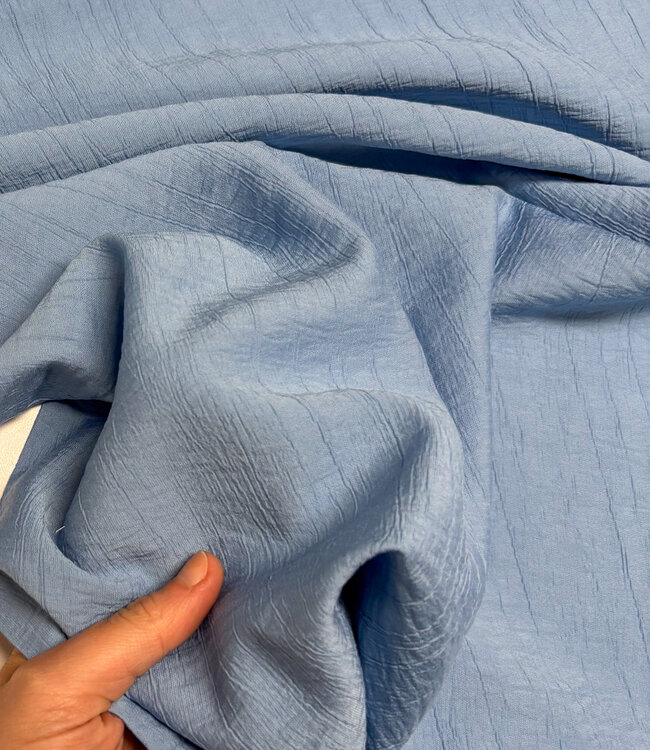 A la Ville soft crincle rayon - blauw