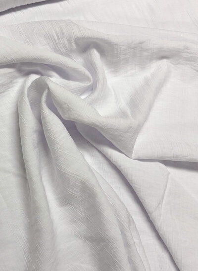 A la Ville soft crinkle rayon - white