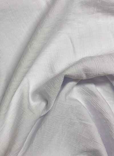 A la Ville soft crinkle rayon - white
