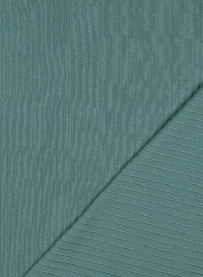 petrol - subtly ribbed knit