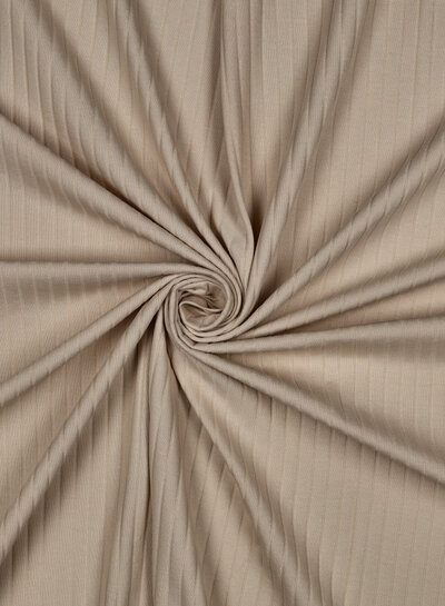 natural - subtly ribbed knit
