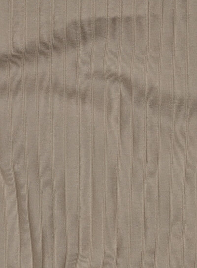 natural - subtly ribbed knit