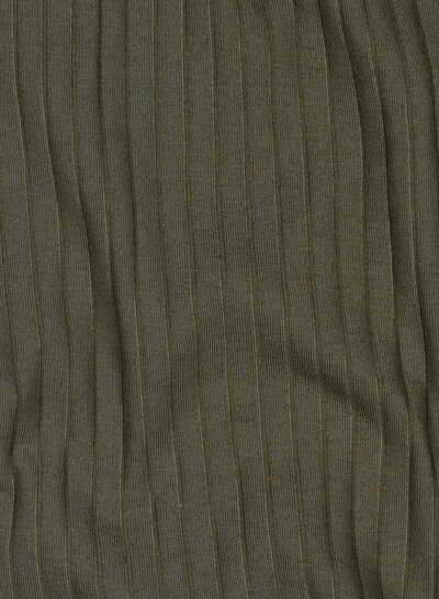 khaki - subtly ribbed knit