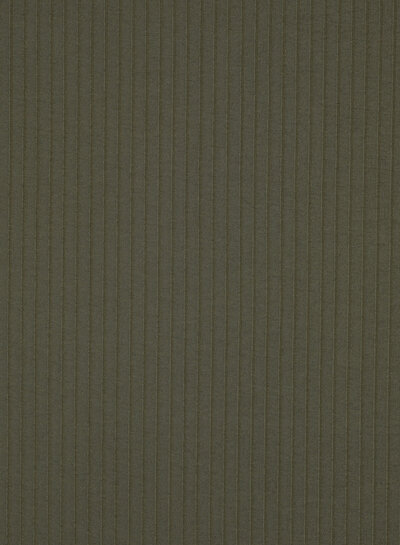 khaki - subtly ribbed knit