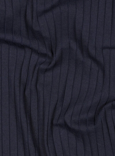 navy - subtly ribbed knit