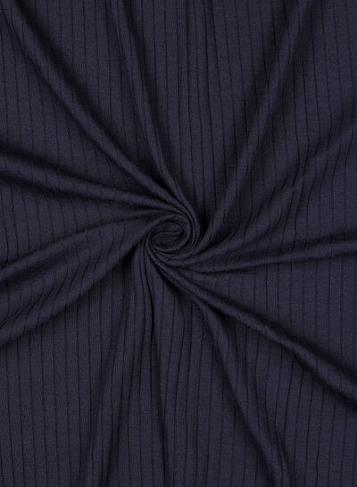 navy - subtly ribbed knit