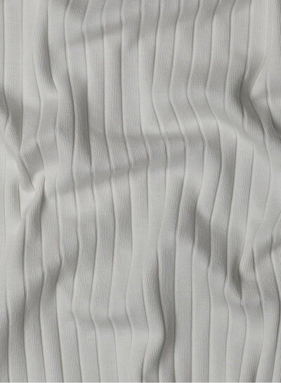 ecru - subtly ribbed knit