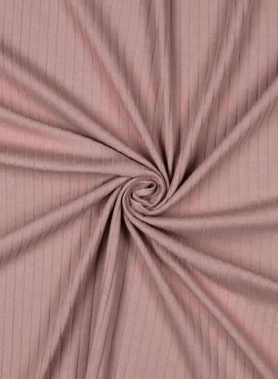 dusty pink - subtly ribbed jersey
