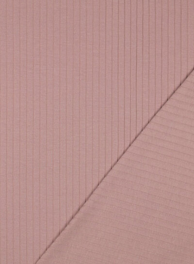 dusty pink - subtly ribbed jersey