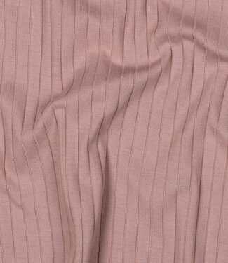 oudroze - subtiel geribbelde tricot