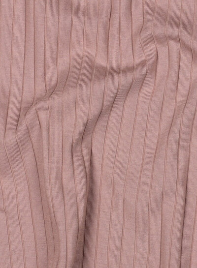 dusty pink - subtly ribbed jersey