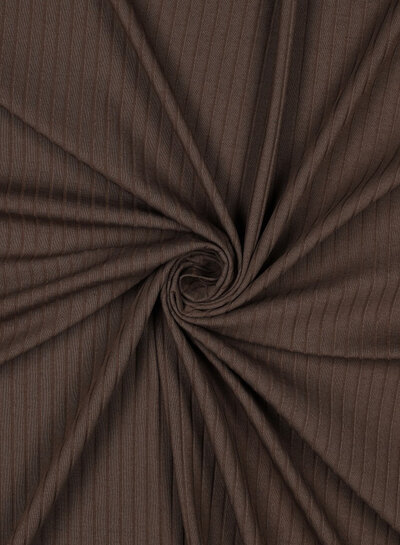 brown - subtly ribbed knit