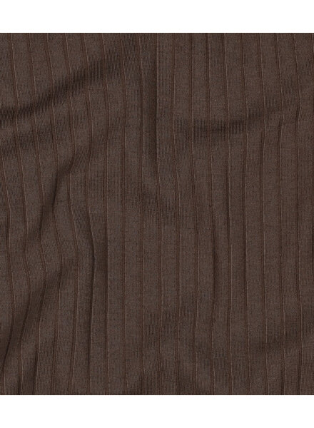 brown - subtly ribbed knit