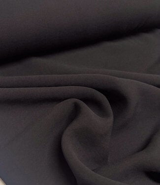 black - woven viscose twill - beautiful drape