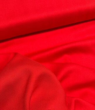 red - woven viscose twill - beautiful drape