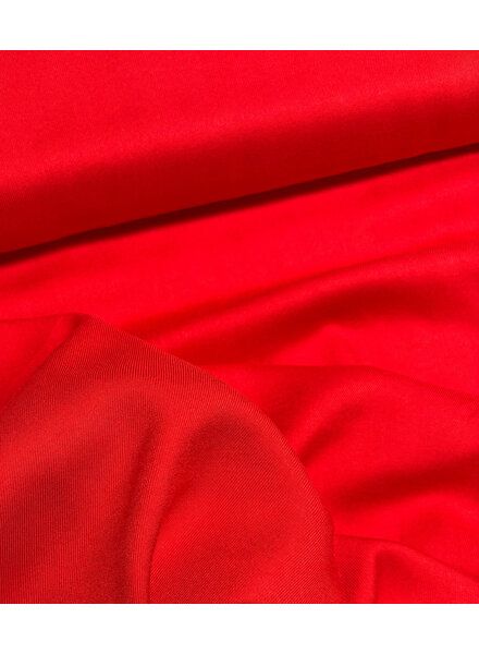 rood - geweven viscose twill - mooie drape